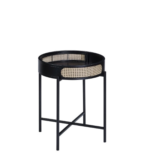 Colson Black Finish End Table