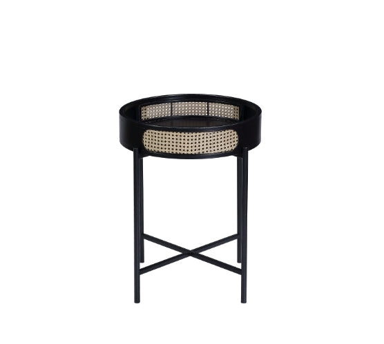 Colson Black Finish End Table