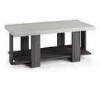 Gray 3-Piece Cocktail Set Wooden Table Top Coffee Table and Two Matching End Tables Living Room Wooden Furniture