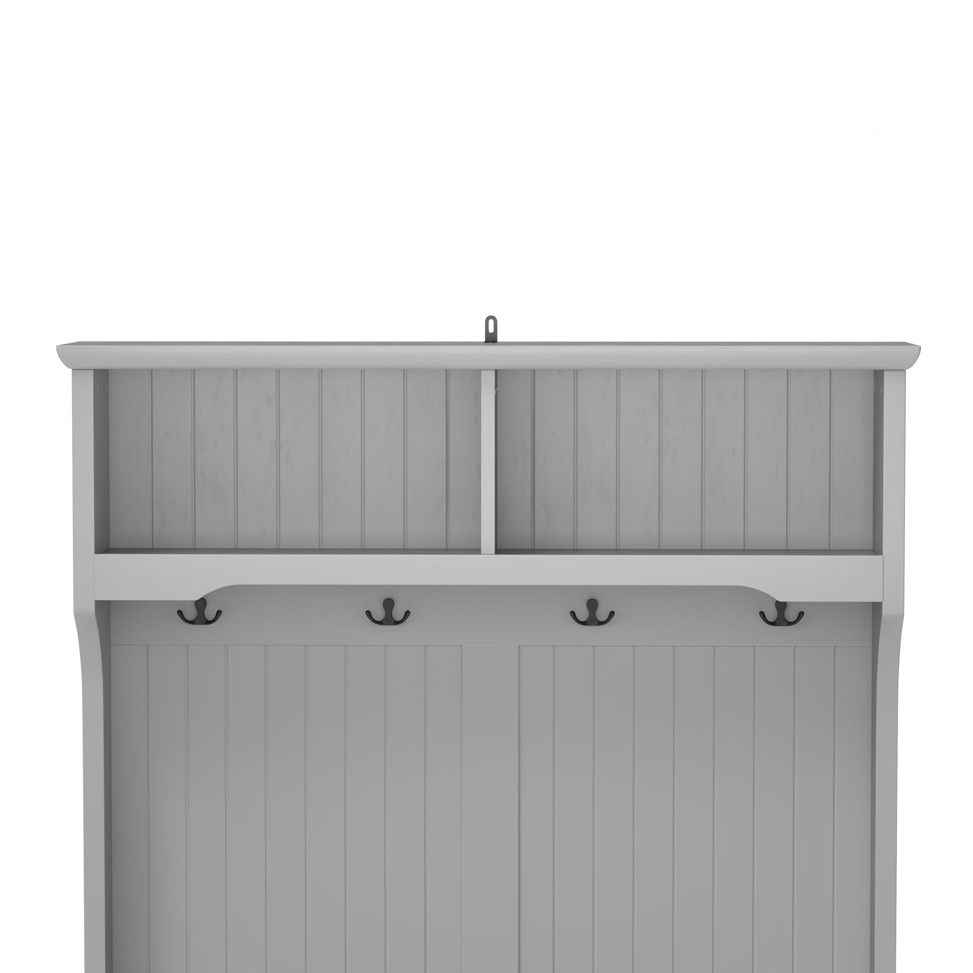 Modern Grey 3-in-1 Hallway Hall Tree with Storage Drawers, Coat Rack, Shoe Rack Bench, and Cushion Hall Tree