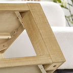 2-Piece Modern 2 tier Rectangle Coffee Table Set for Living Room,Easy Assembly Coffee Tables, End Side Tables for Bedroom Office,Natural Color Coffee Table