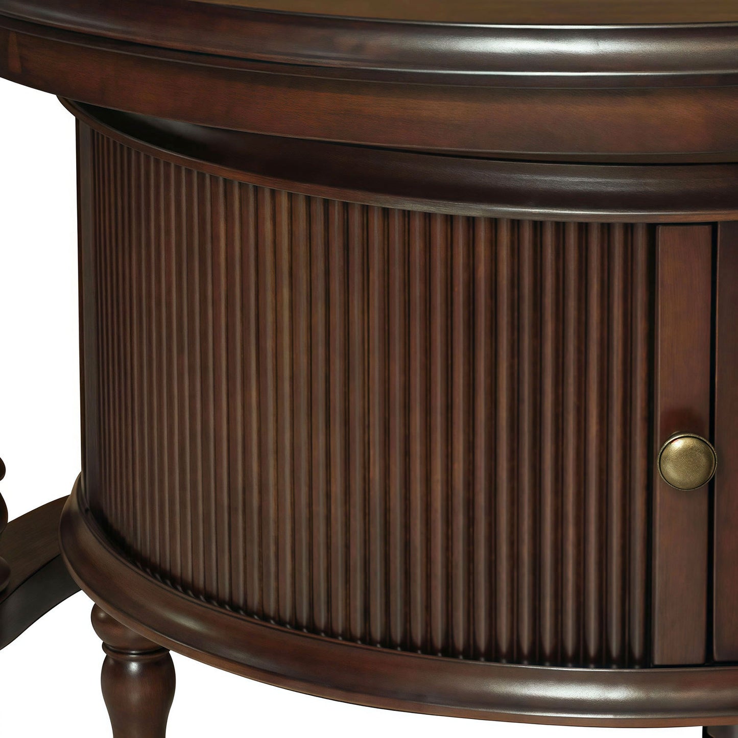 Modern Nesting Coffee Table Set with Glass and Solid Wood Frame Coffee Table