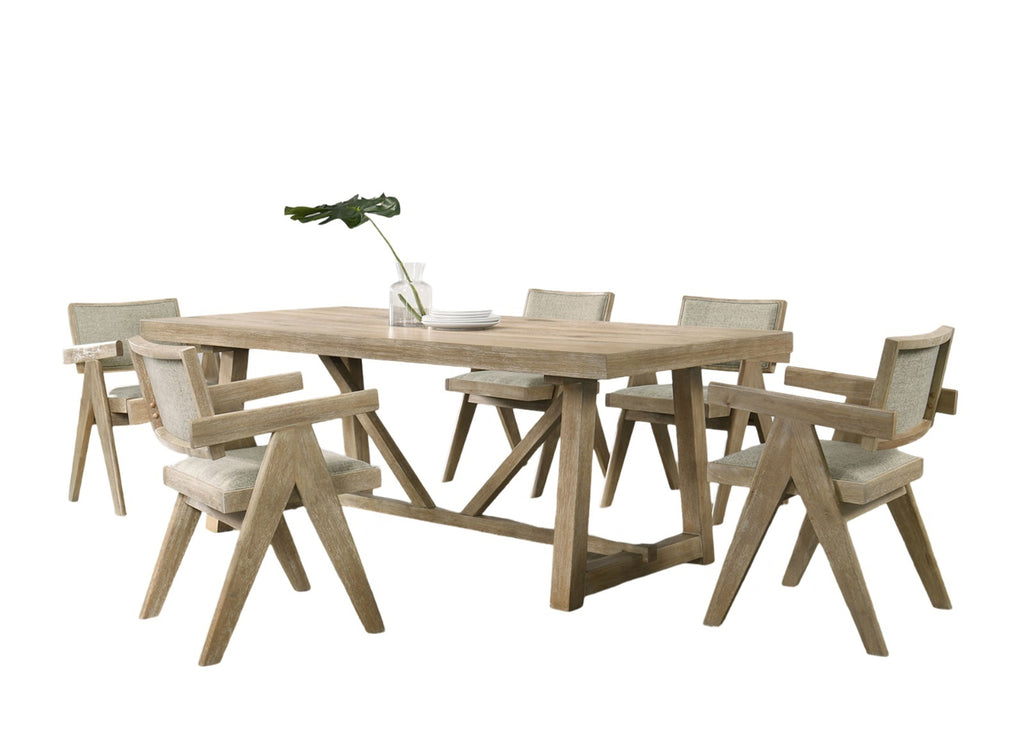 Dining Room Arm Chairs Oak Finish Upholstered Polyester Seat 2pc Dining Chairs Dining Room Furniture