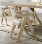 Dining Room Arm Chairs Oak Finish Upholstered Polyester Seat 2pc Dining Chairs Dining Room Furniture