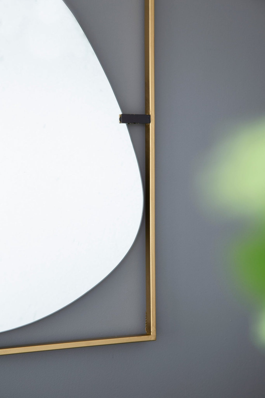 30x1x40" Poppy Mirror with Gold Metal Frame Contemporary Design Wall Decor for Bathroom, Entryway Wall Decor - Groovy Boardz