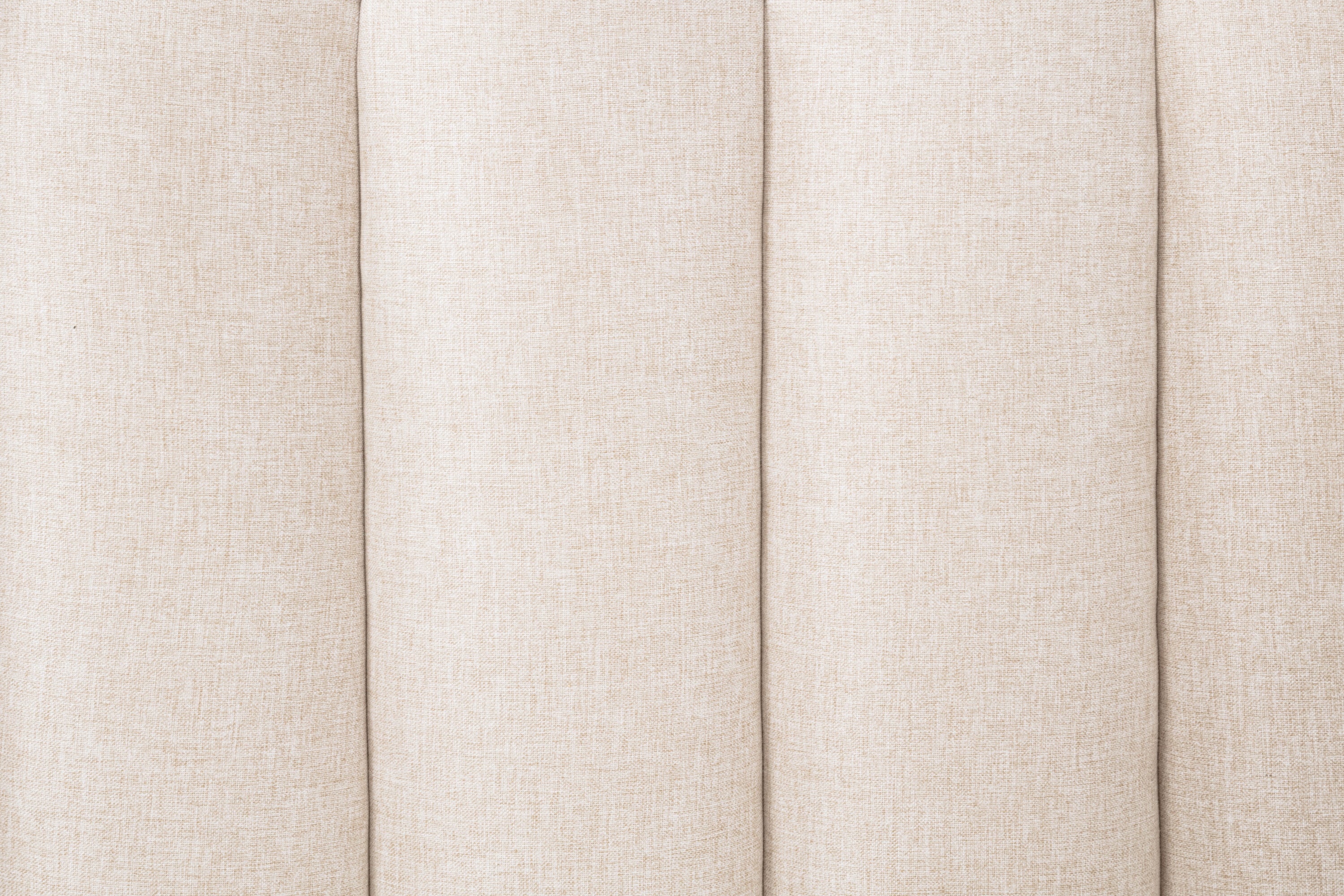 Queen Size Wood Bed with Piano Key Style Upholstered Headboard , Wood Bed with Strengthened Bed Frame,WHEAT