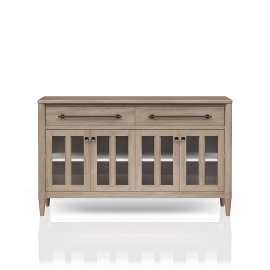 Power Raedy Buffet with Glass Cabinet Doors