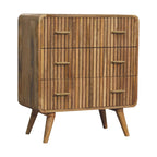 Artisan Furniture Solid Wood T-bar Ridged Chest