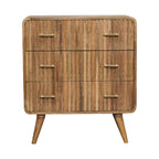 Artisan Furniture Solid Wood T-bar Ridged Chest
