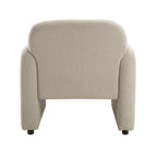 Contemporary Accent Chair Taupe Boucle Fabric Upholstery Plywood Frame Pillow Cozy Living Room Furniture 1pc Comfort Chair