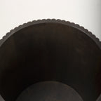 Terra Wood Fluted Round Side Table