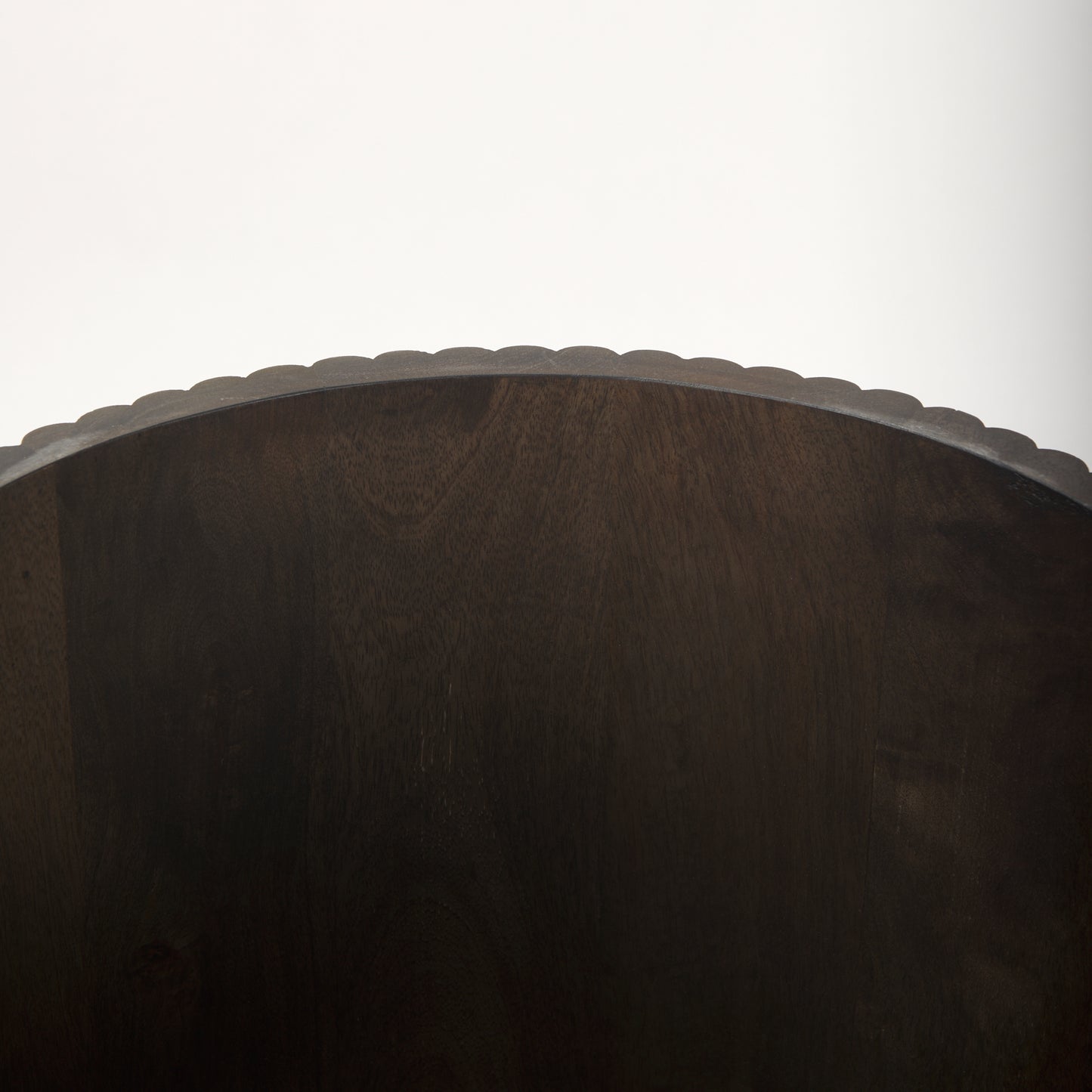 Terra Wood Fluted Round Side Table