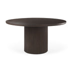 Terra Wood Round Fluted Dining Table