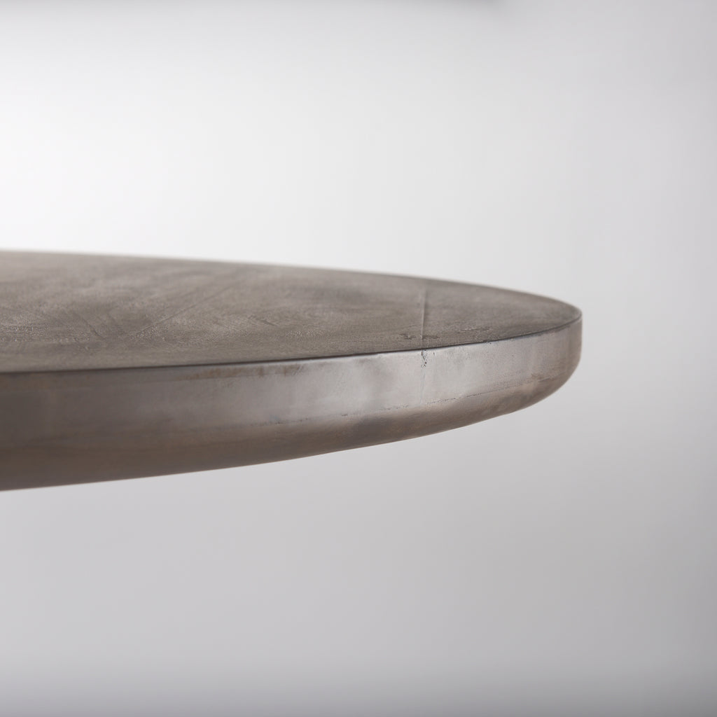 Terra Wood Round Fluted Dining Table