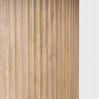 Terra Wood Round Fluted Dining Table