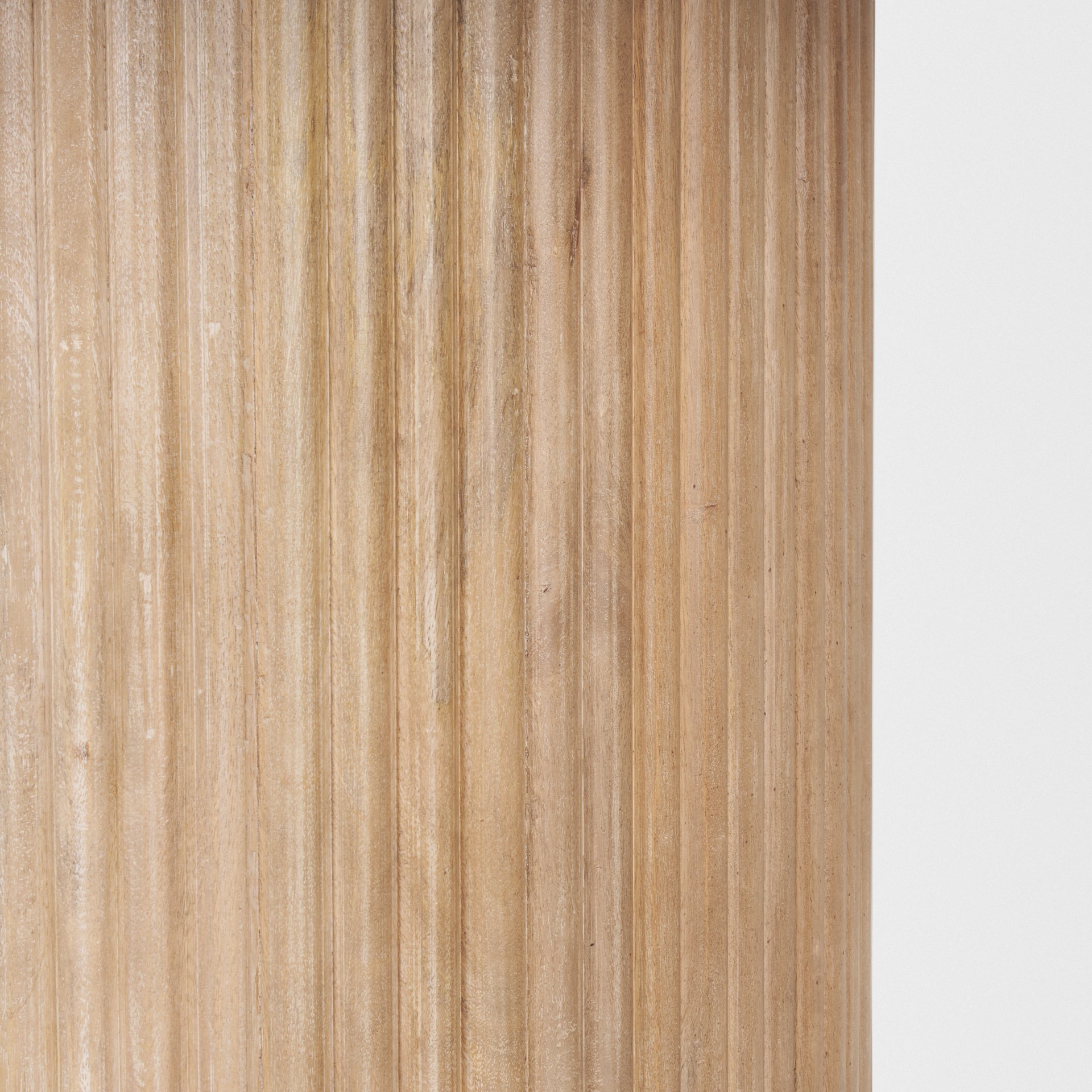 Terra Wood Round Fluted Dining Table