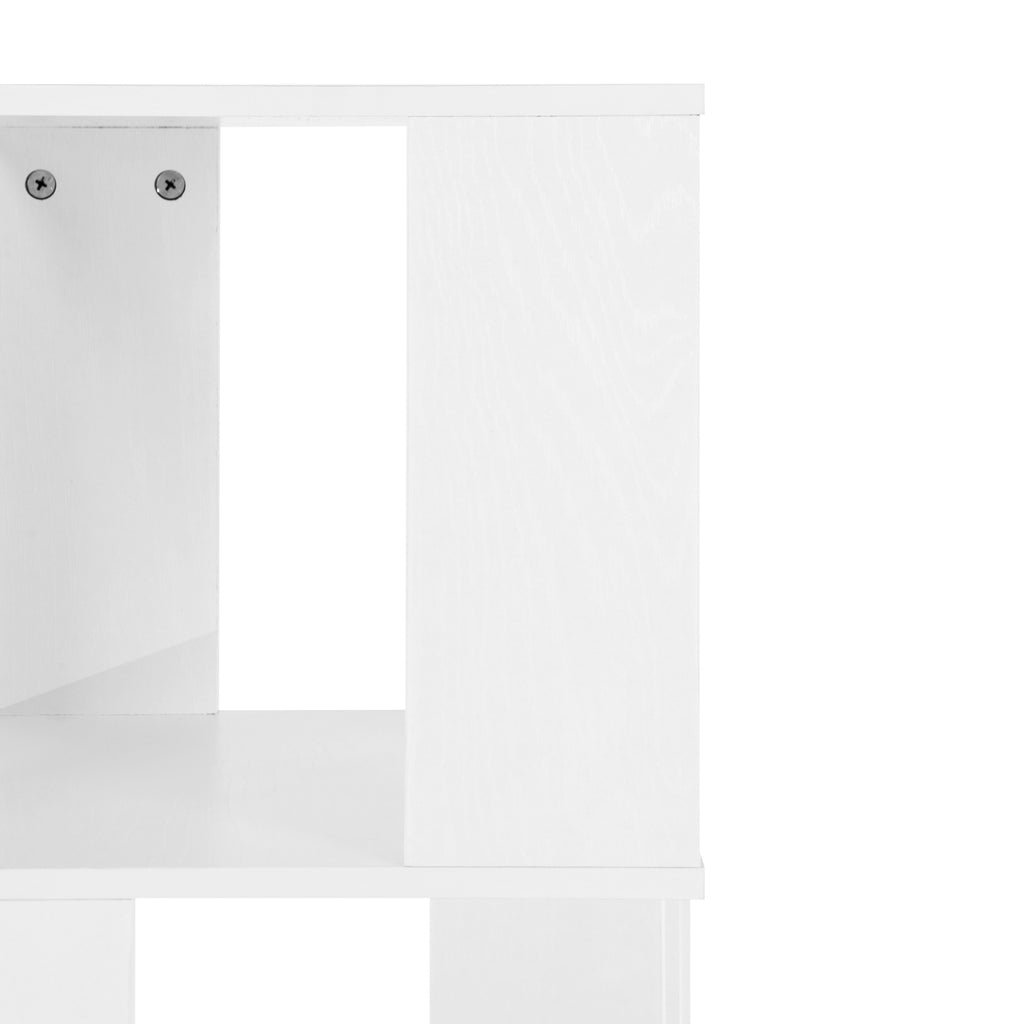 5 tier Rotating Bookshelf, Floor Rack Simple Bookcase with Acrylic plate Student Multi-Function Creative Bookshelf for Living Room with anti-toppling base