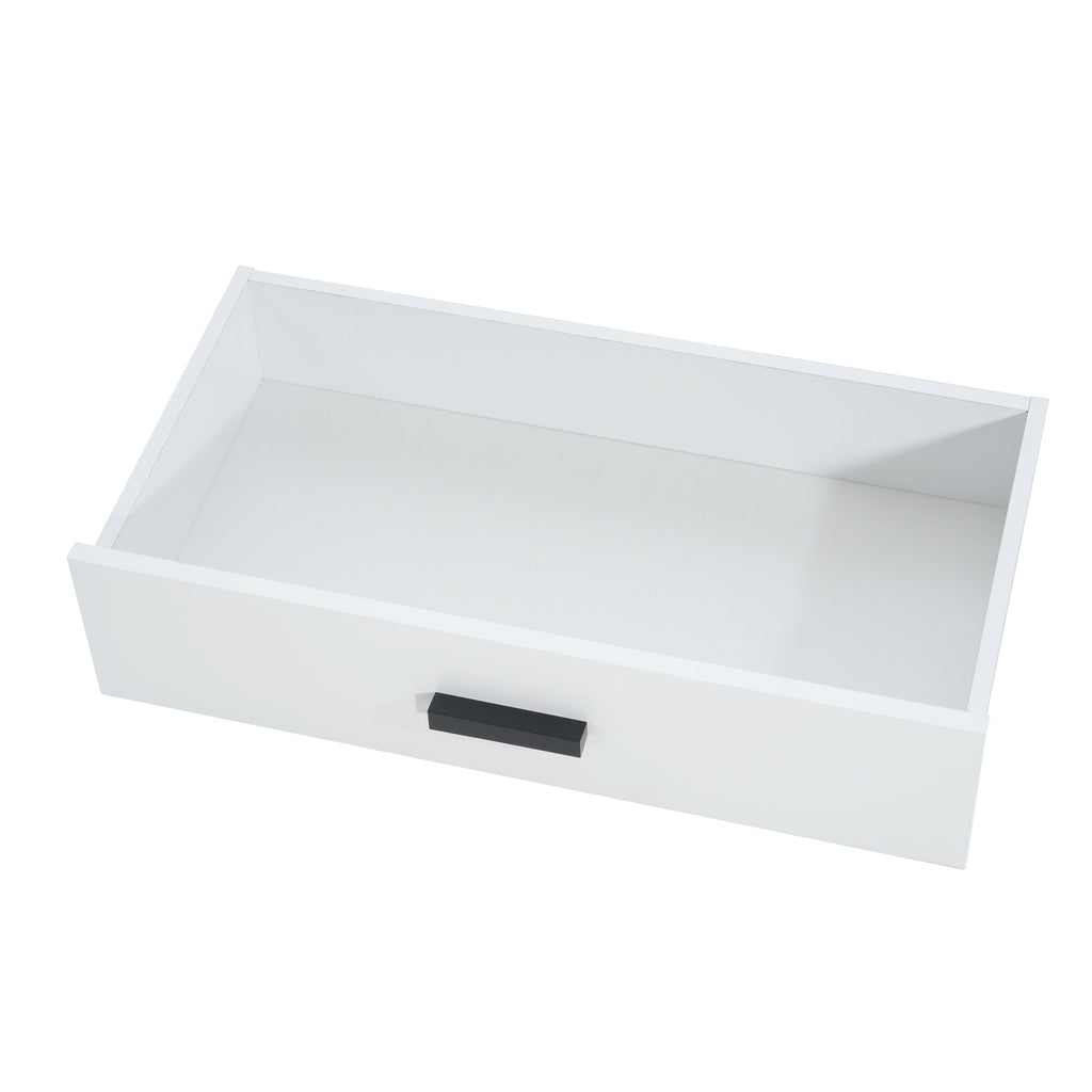 Modern White TV Console, 67' Width TV Stand, Glass Doors & Storage Drawers, Adjustable Shelves