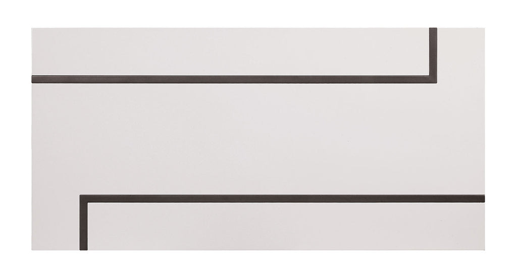 Contemporary Style Modern End Table Lacquer Top Metal Legs Extending Out On The Table Top Two Tone And Steel Structure White And Gun Metal Finish Coffee Table-Not Included