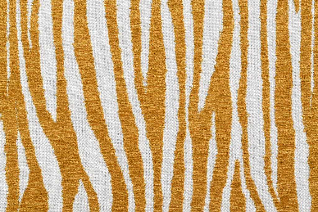 Contemporary Style 1pc Accent Chair Cylindrical Backrest High Density Foam Zebra Strip Fabric Yellow Finish Primary Living Room Accent Chair