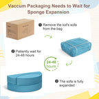 Kids Sofa Bed,Modular Couch Free Combination,Convertible Toddler Play Couch Furniture for Small Playroom