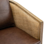 COOLMORE Swivel Barrel Chair, Comfy Round Accent Sofa Chair for Living Room, 360 Degree Swivel Barrel Club Chair, Leisure Arm Chair for Nursery, Hotel, Bedroom, Office, Lounge (Brown Boucle)