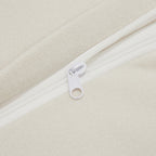 Set of 2 Slipcovered Armchairs,Deep Seat Accent Chair Set for Living Room, Reading Room, Bedroom and Working Spaces,Armchair Sets with Large Soft Pillows,Chenille Fabric,Cream