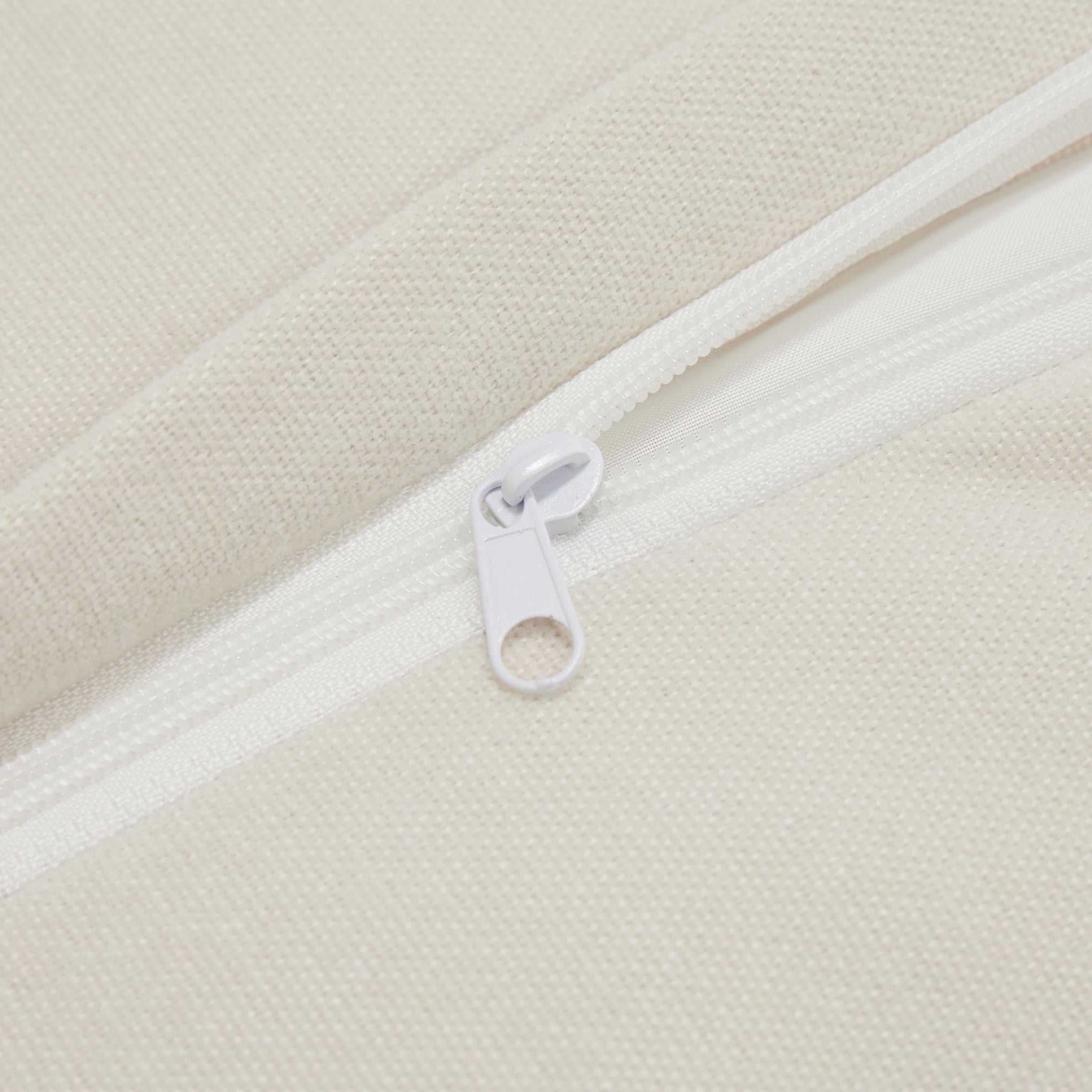 Set of 2 Slipcovered Armchairs,Deep Seat Accent Chair Set for Living Room, Reading Room, Bedroom and Working Spaces,Armchair Sets with Large Soft Pillows,Chenille Fabric,Cream