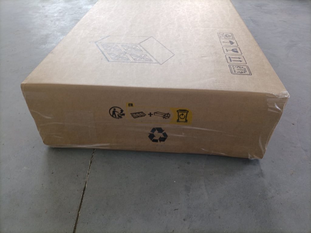 Modern Retro Sideboard Buffet Storage Cabinet with Adjustable Shelves and Tempered Glass Doors in Cream Color