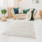 Talas Trellis Area Rug in Cream Rug