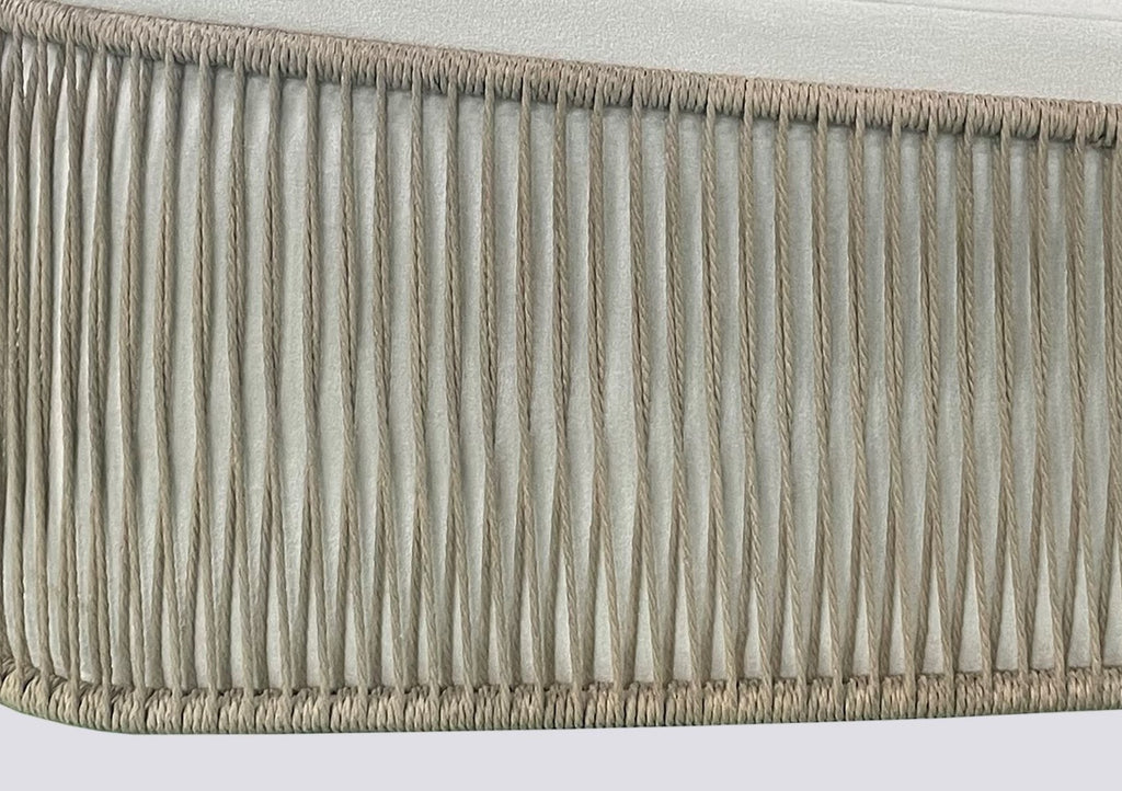 Accent Chair with Rope Designed Exterior