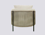 Accent Chair with Rope Designed Exterior