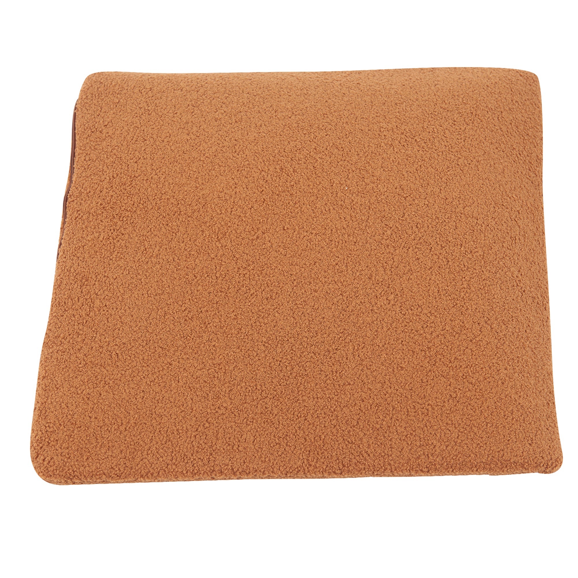 Furniture Style 2 in 1 Pet Friendly Fluffy Fabric Sherpa Upholstered Leisure Armchair with Lumbar Pillow for Living Room Bedroom Home and Office, Cream White