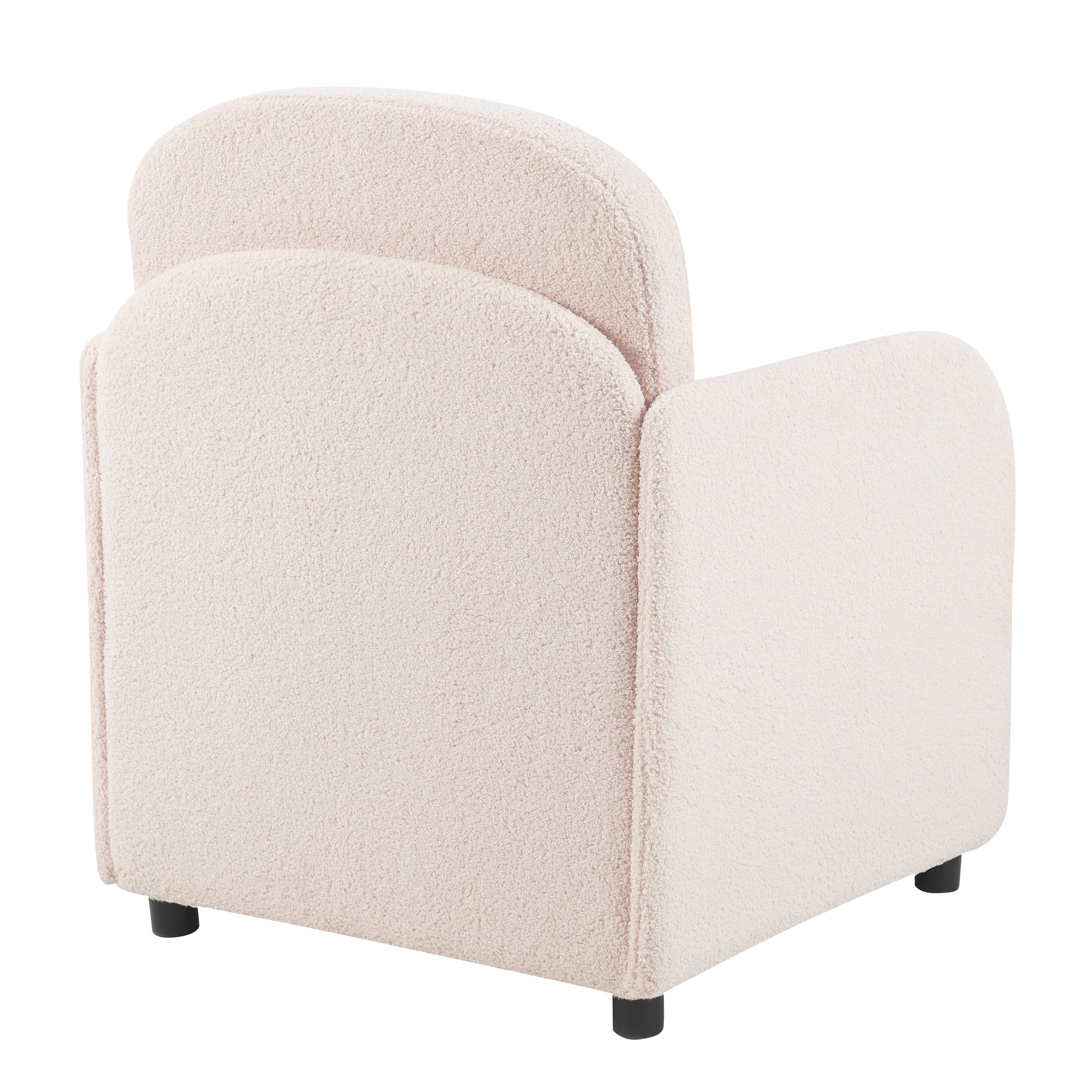 Furniture Style 2 in 1 Pet Friendly Fluffy Fabric Sherpa Upholstered Leisure Armchair with Lumbar Pillow for Living Room Bedroom Home and Office, Cream White