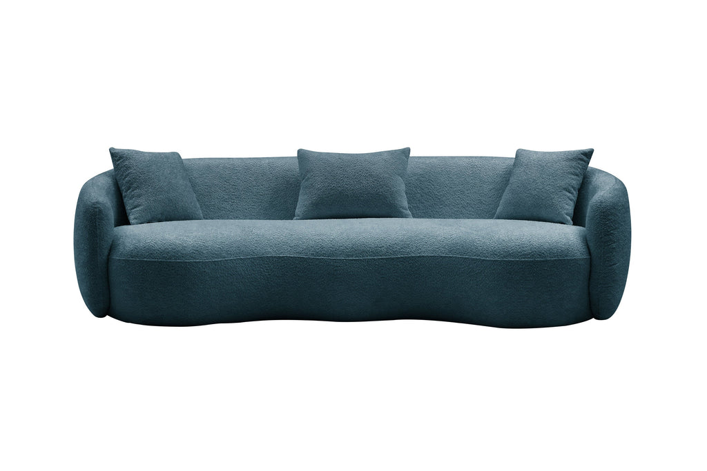 Curvalux Mid-Century Modern Retro Boucle Sofa