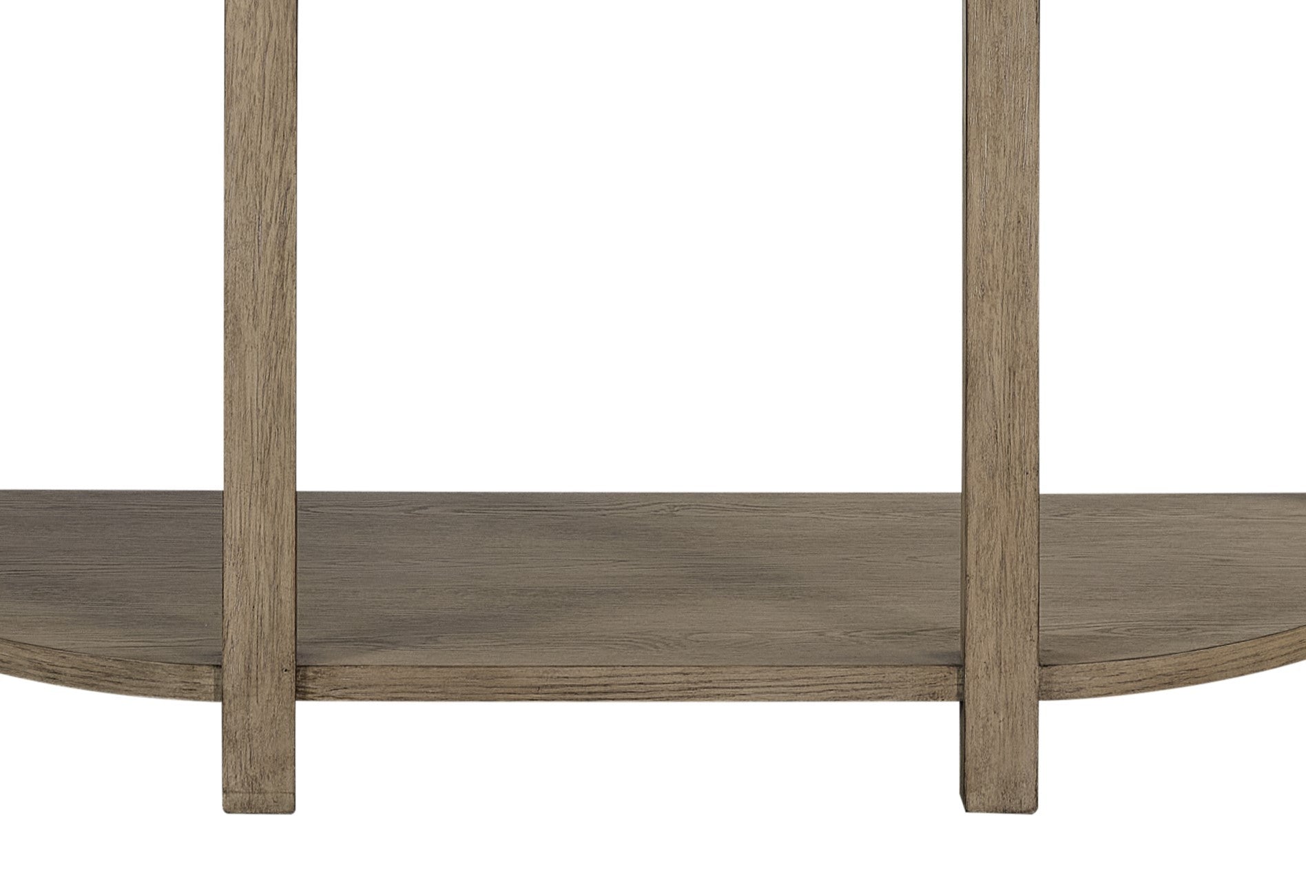 Curved 1-Drawer Console Table - Toffee