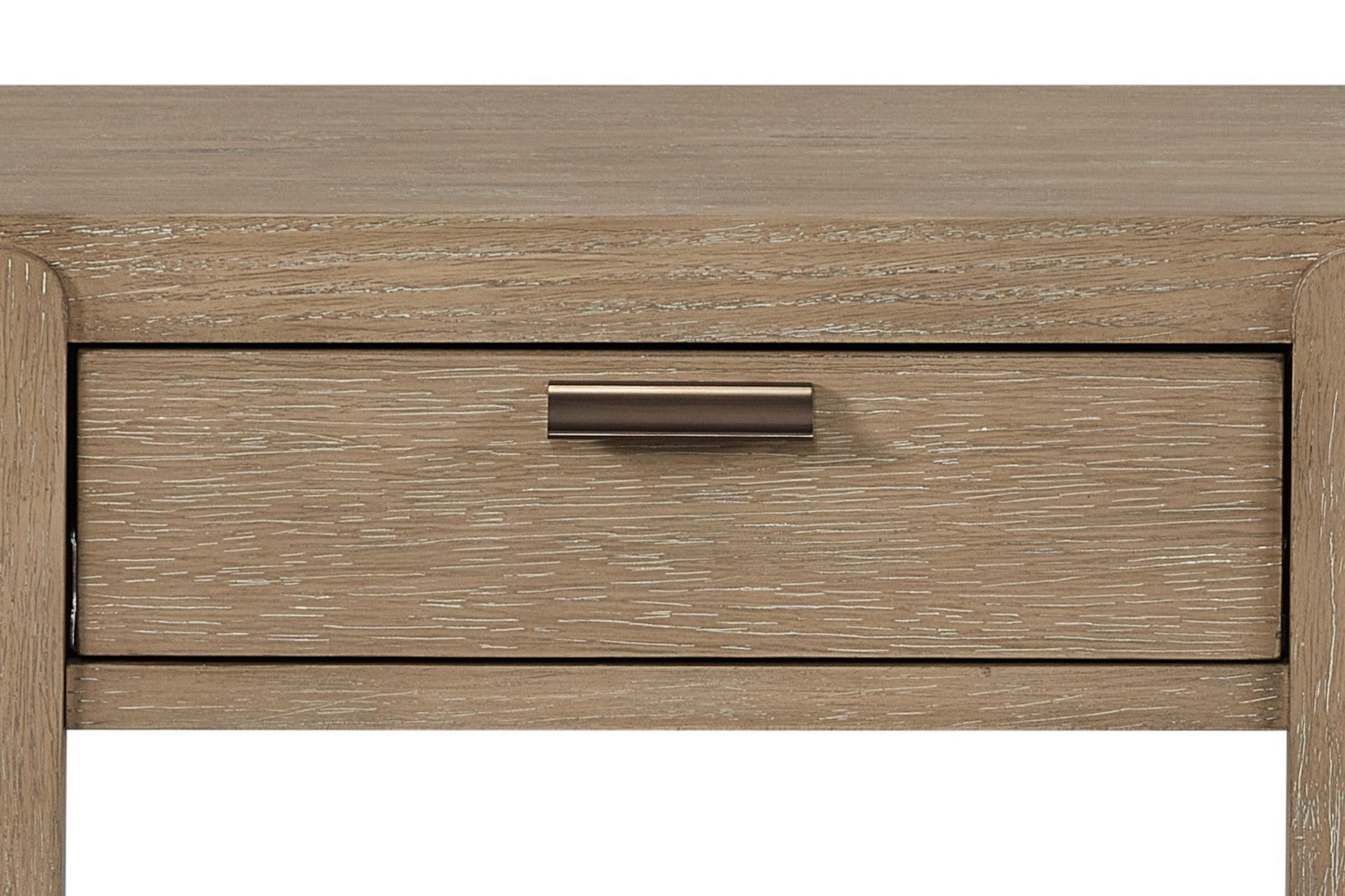 Curved 1-Drawer Console Table - Toffee