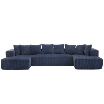 Oversized Modular Sectional Sofa, U-Shaped Sofa , Chaise Lounge, Upholstered 4 Seater, Free Combination Sofa