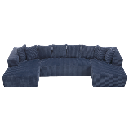 Oversized Modular Sectional Sofa, U-Shaped Sofa , Chaise Lounge, Upholstered 4 Seater, Free Combination Sofa