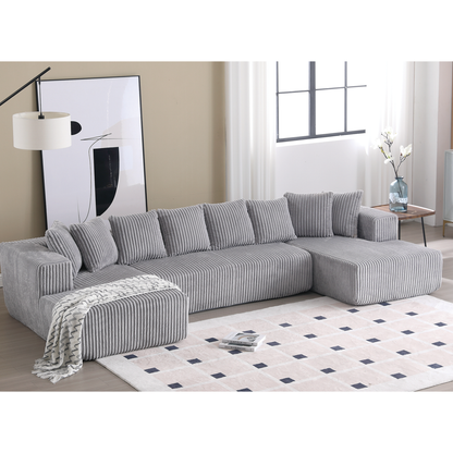 Oversized Modular Sectional Sofa, U-Shaped Sofa , Chaise Lounge, Upholstered 4 Seater, Free Combination Sofa