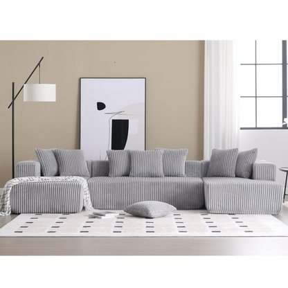 Oversized Modular Sectional Sofa, U-Shaped Sofa , Chaise Lounge, Upholstered 4 Seater, Free Combination Sofa