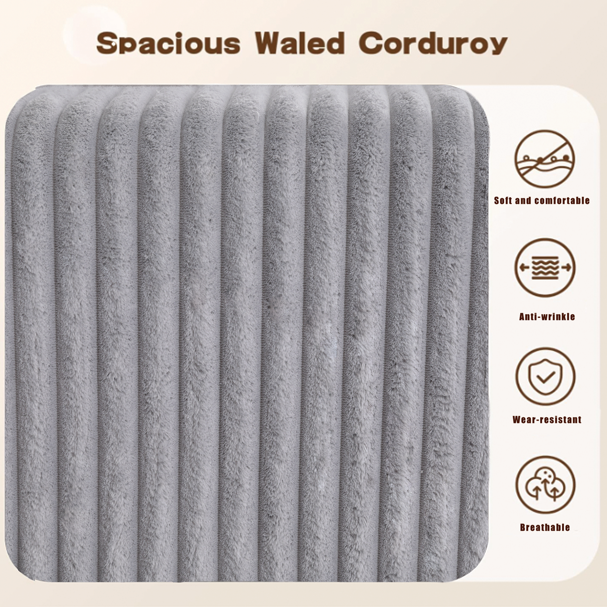 Oversized Modular Sectional Sofa, U-Shaped Sofa , Chaise Lounge, Upholstered 4 Seater, Free Combination Sofa