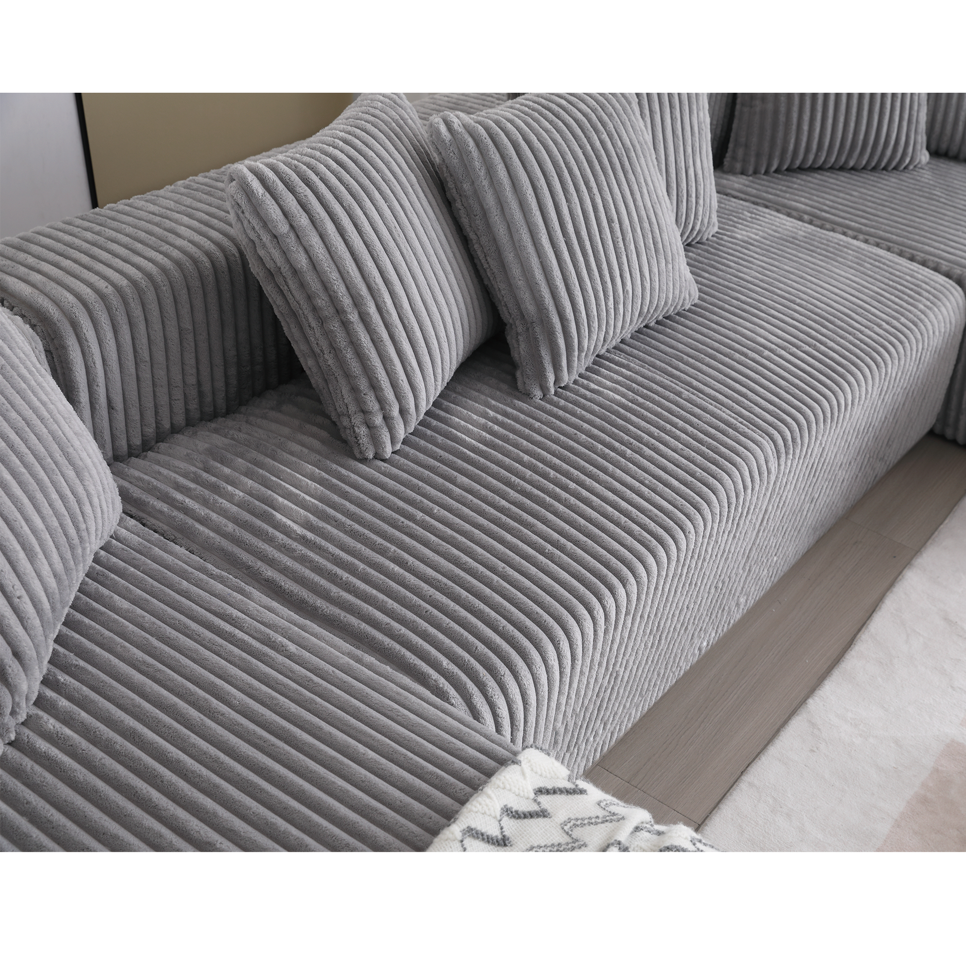 Oversized Modular Sectional Sofa, U-Shaped Sofa , Chaise Lounge, Upholstered 4 Seater, Free Combination Sofa