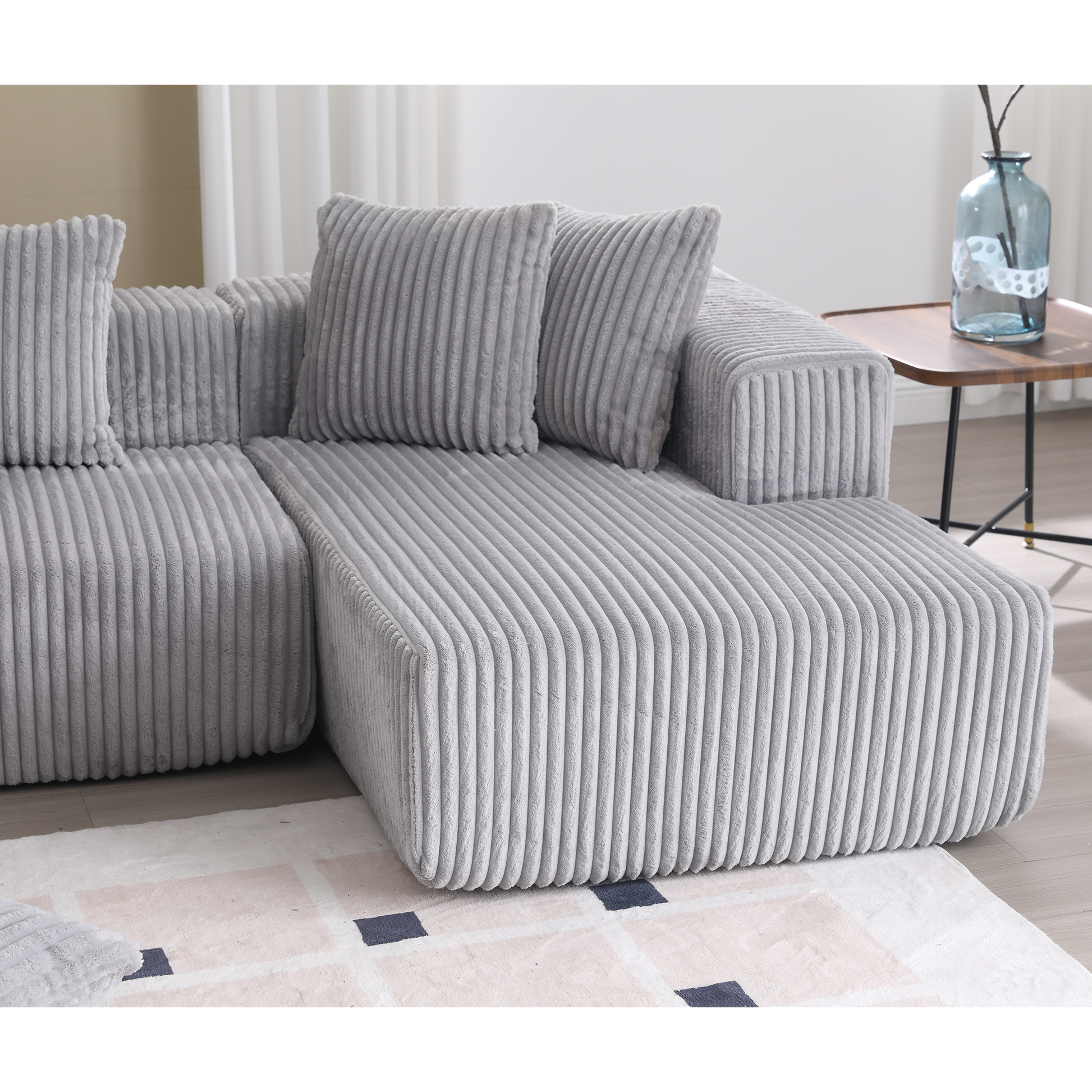 Oversized Modular Sectional Sofa, U-Shaped Sofa , Chaise Lounge, Upholstered 4 Seater, Free Combination Sofa