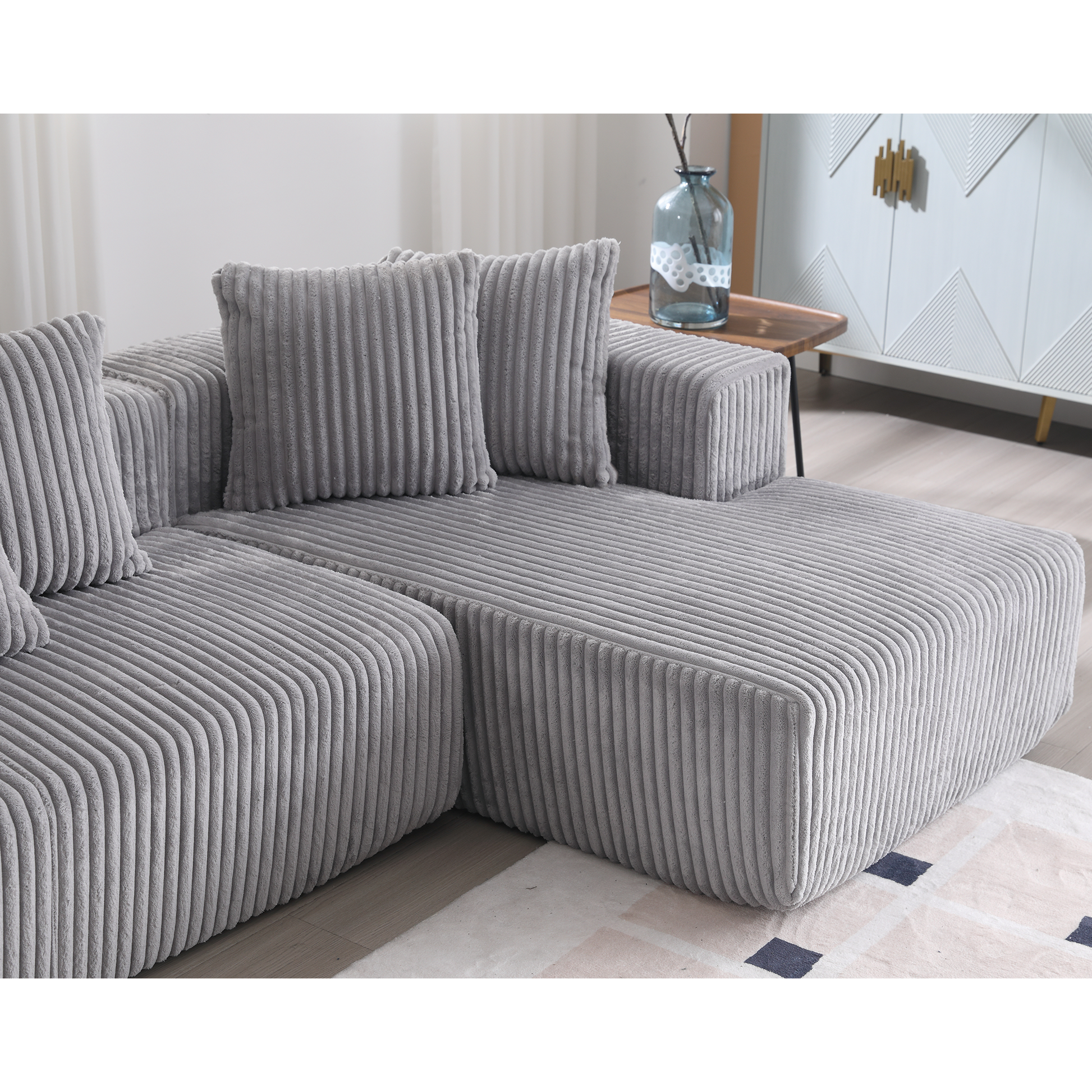 Oversized Modular Sectional Sofa, U-Shaped Sofa , Chaise Lounge, Upholstered 4 Seater, Free Combination Sofa