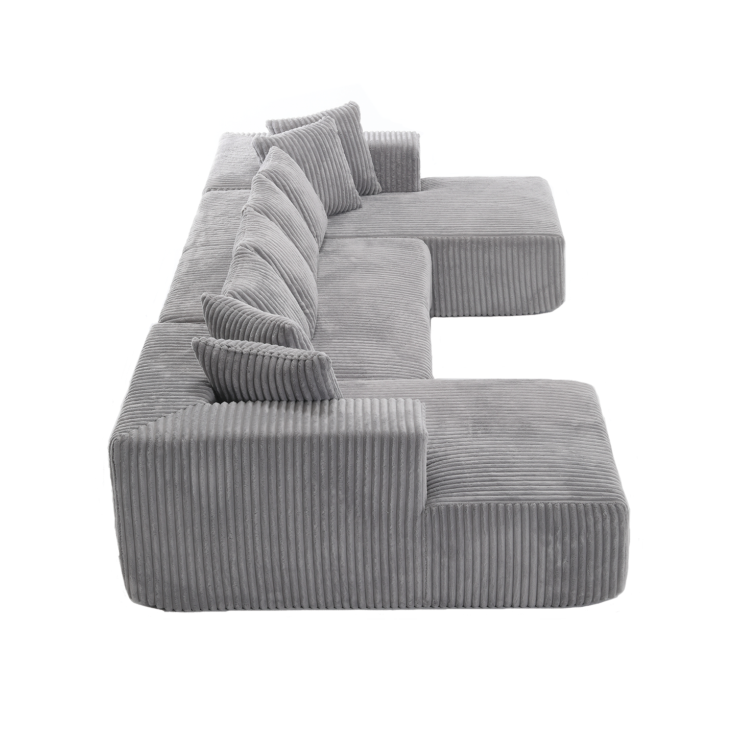Oversized Modular Sectional Sofa, U-Shaped Sofa , Chaise Lounge, Upholstered 4 Seater, Free Combination Sofa