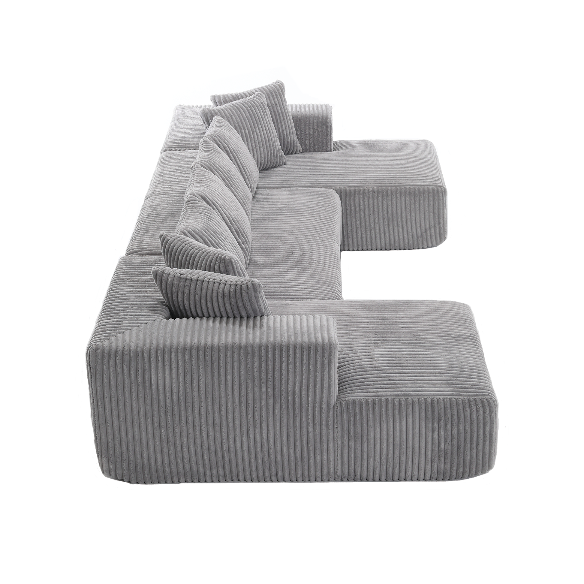 Oversized Modular Sectional Sofa, U-Shaped Sofa , Chaise Lounge, Upholstered 4 Seater, Free Combination Sofa