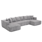 Oversized Modular Sectional Sofa, U-Shaped Sofa , Chaise Lounge, Upholstered 4 Seater, Free Combination Sofa