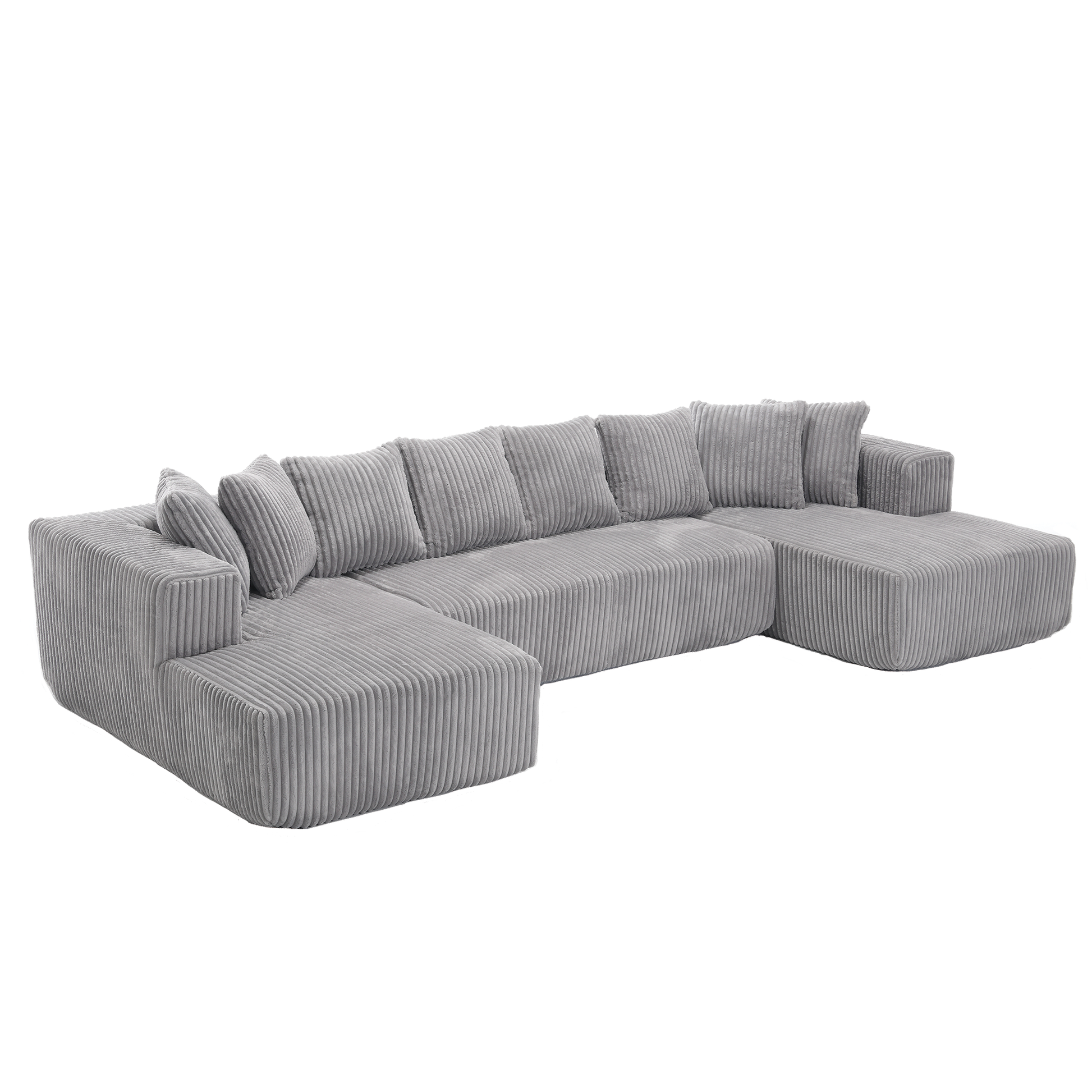 Oversized Modular Sectional Sofa, U-Shaped Sofa , Chaise Lounge, Upholstered 4 Seater, Free Combination Sofa