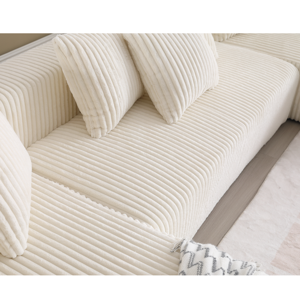 Oversized Modular Sectional Sofa, U-Shaped Sofa , Chaise Lounge, Upholstered 4 Seater, Free Combination Sofa